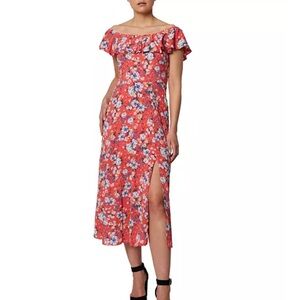 NWT- BCBGeneration Off-The-Shoulder Maxi Dress. Size 4